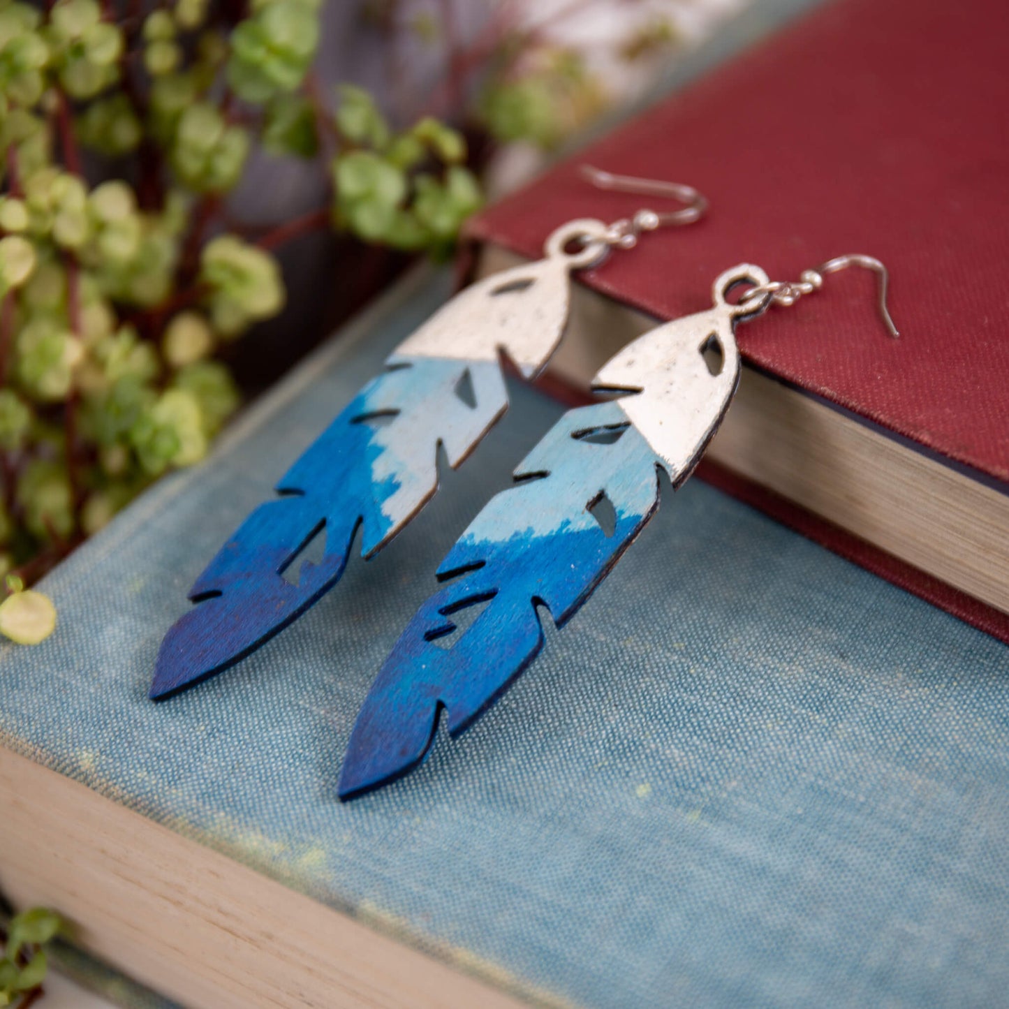 Large Feather Earrings