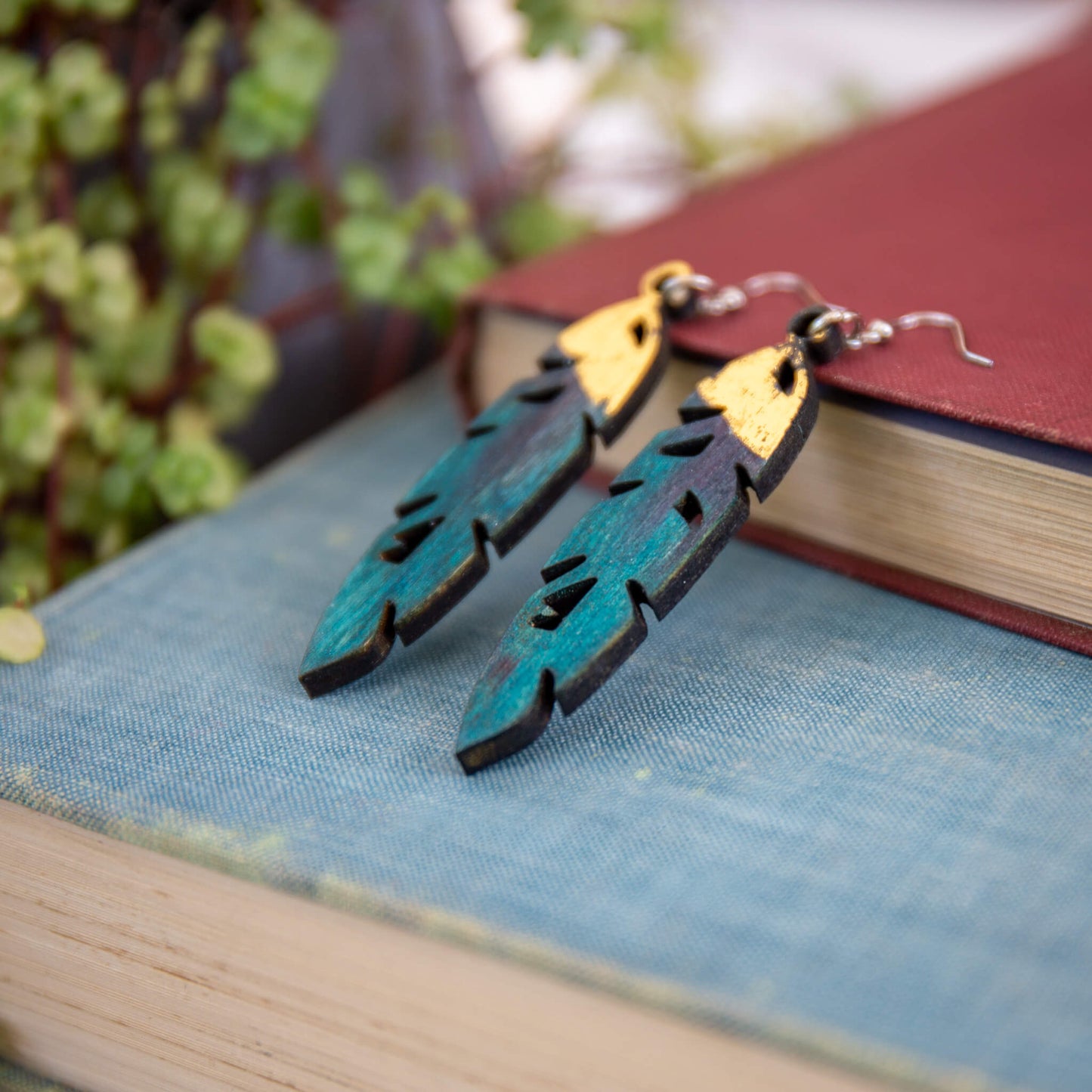 Aurora Feather Earrings