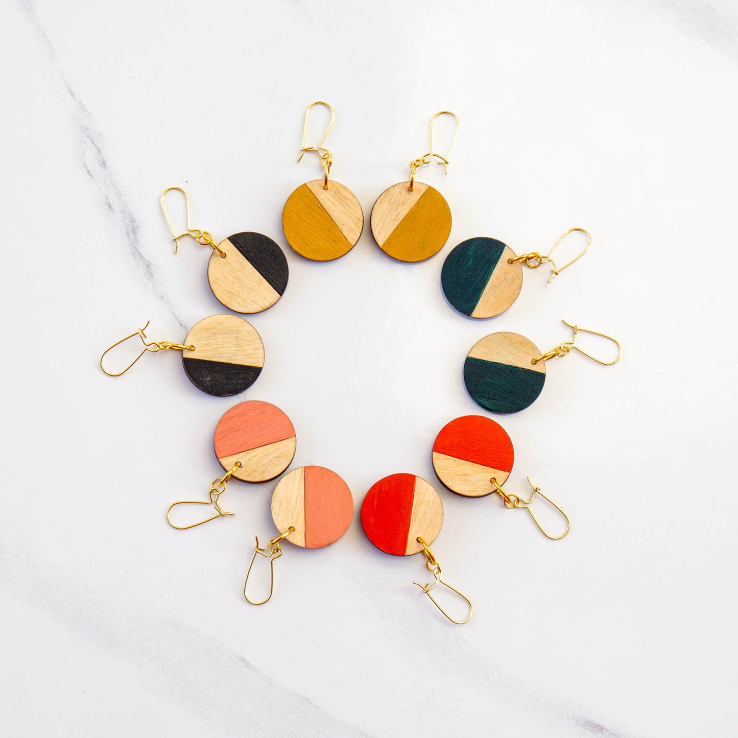 Geometric Circle Earrings