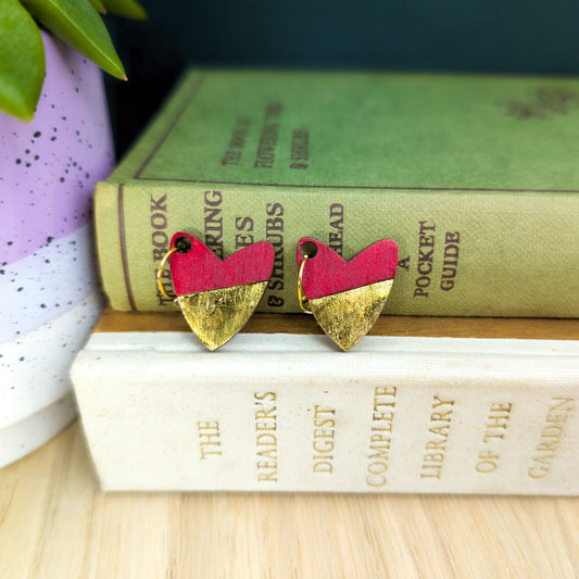 Gilded Heart Earrings