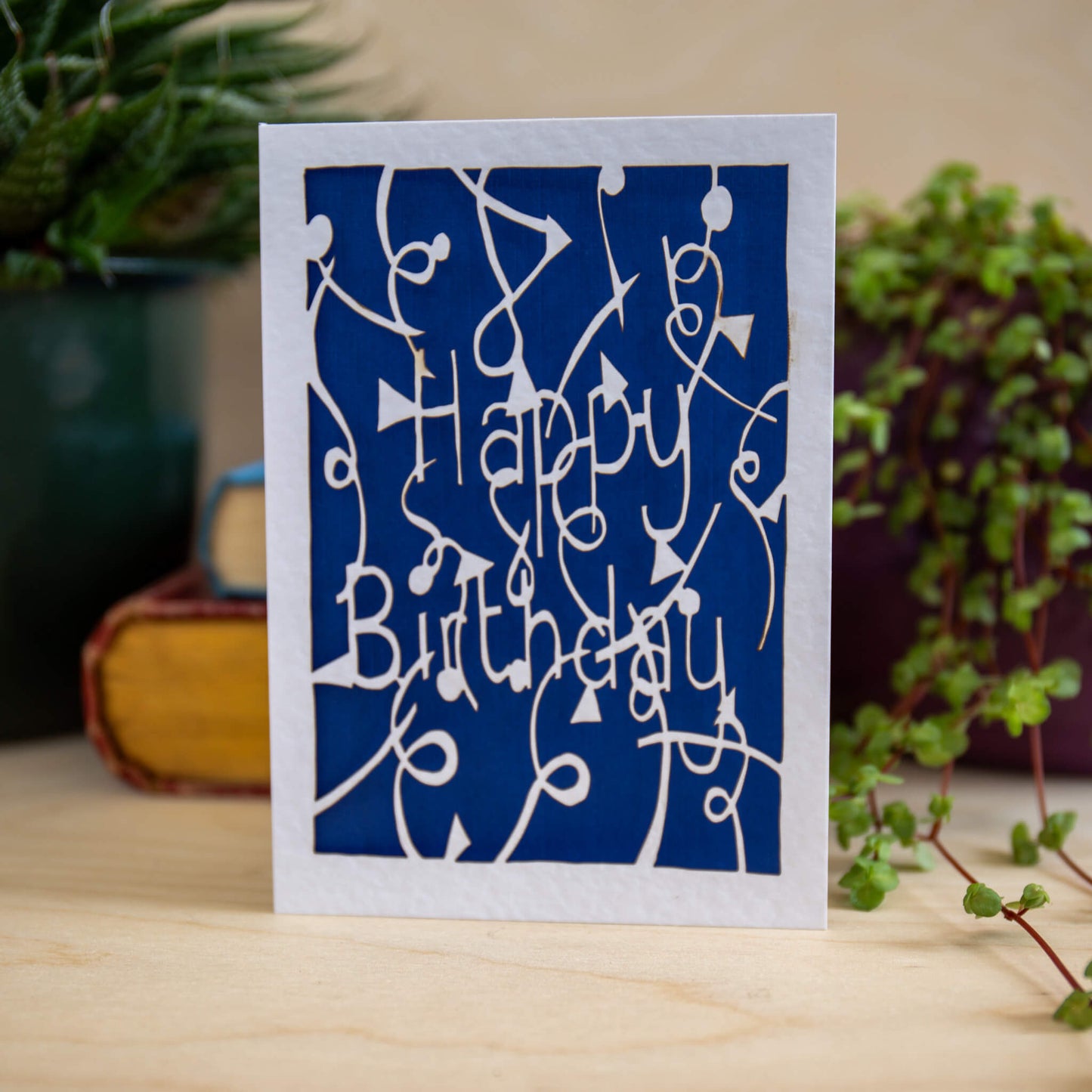 Happy Birthday Greetings Card - Laser Cut
