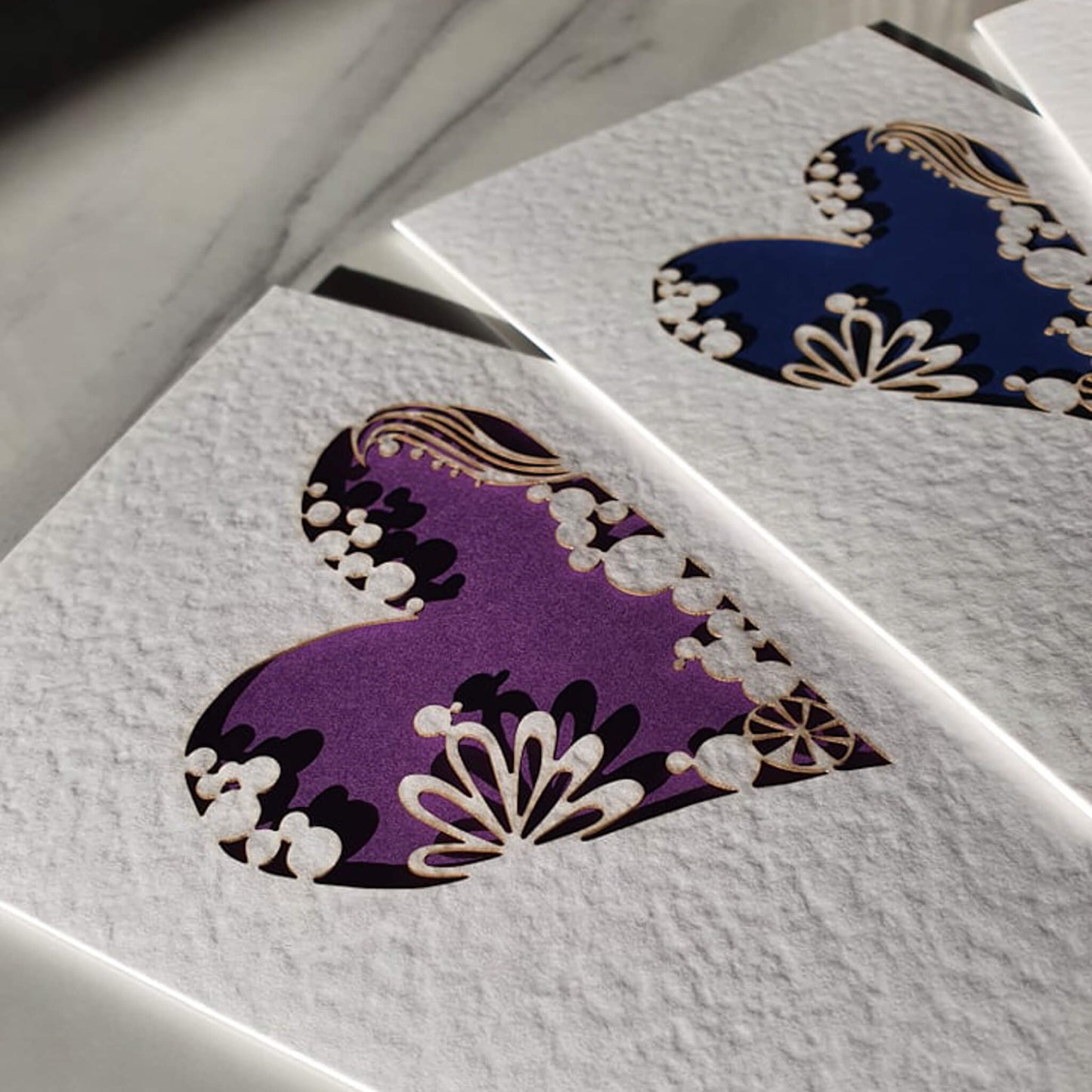 Heart Greetings Card - Laser Cut