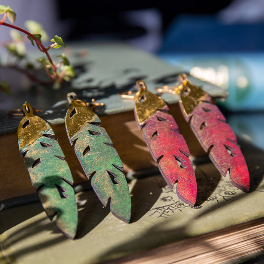 Aurora Feather Earrings