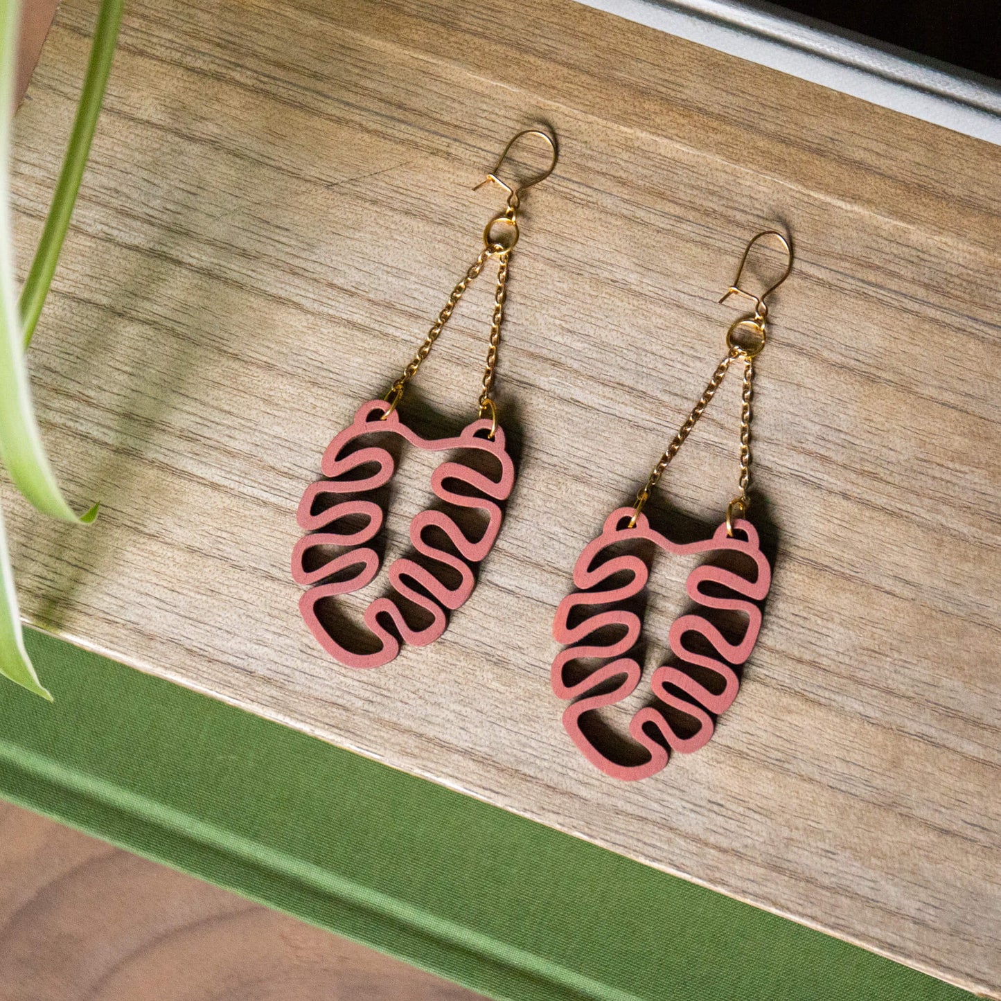 Monstera Earrings