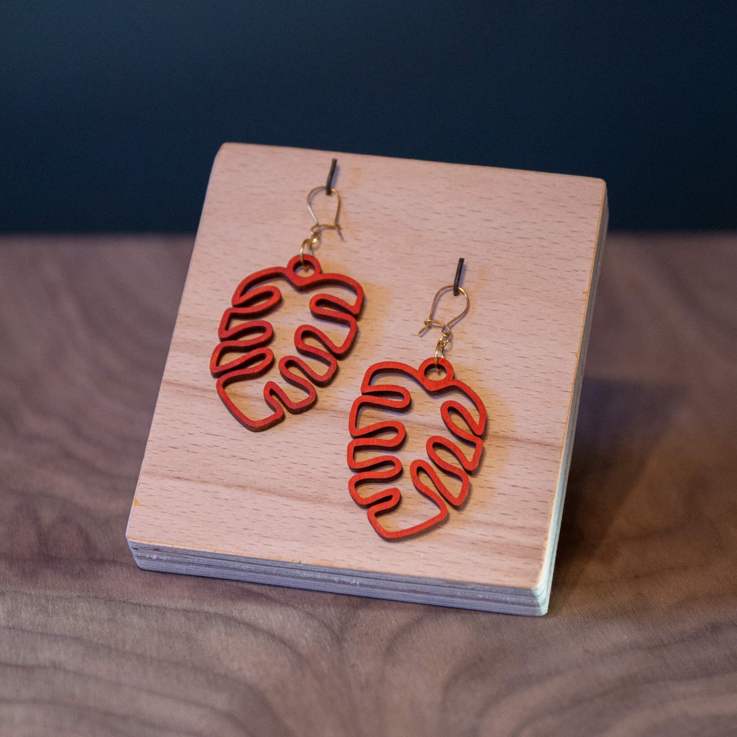 Monstera Earrings