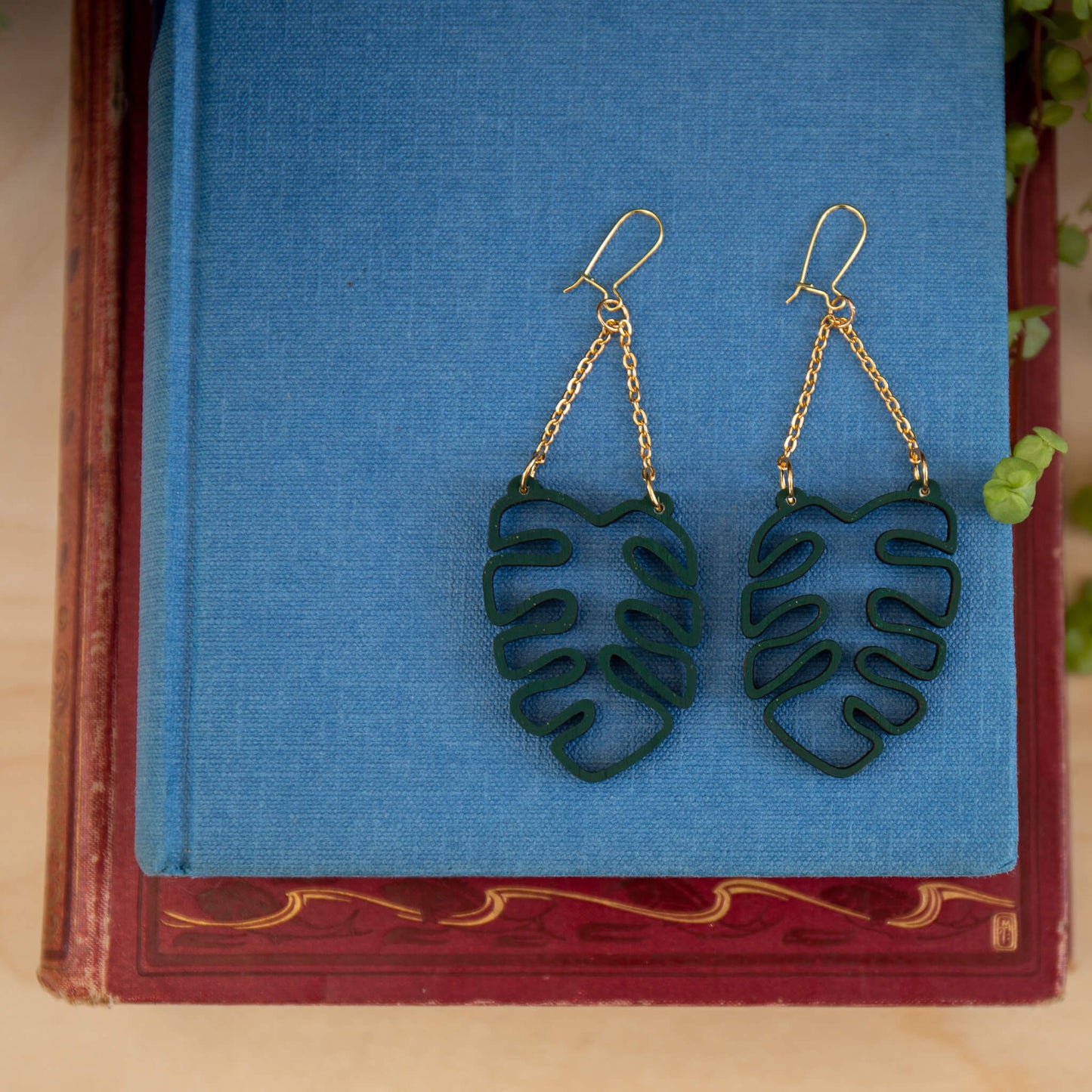 Monstera Earrings