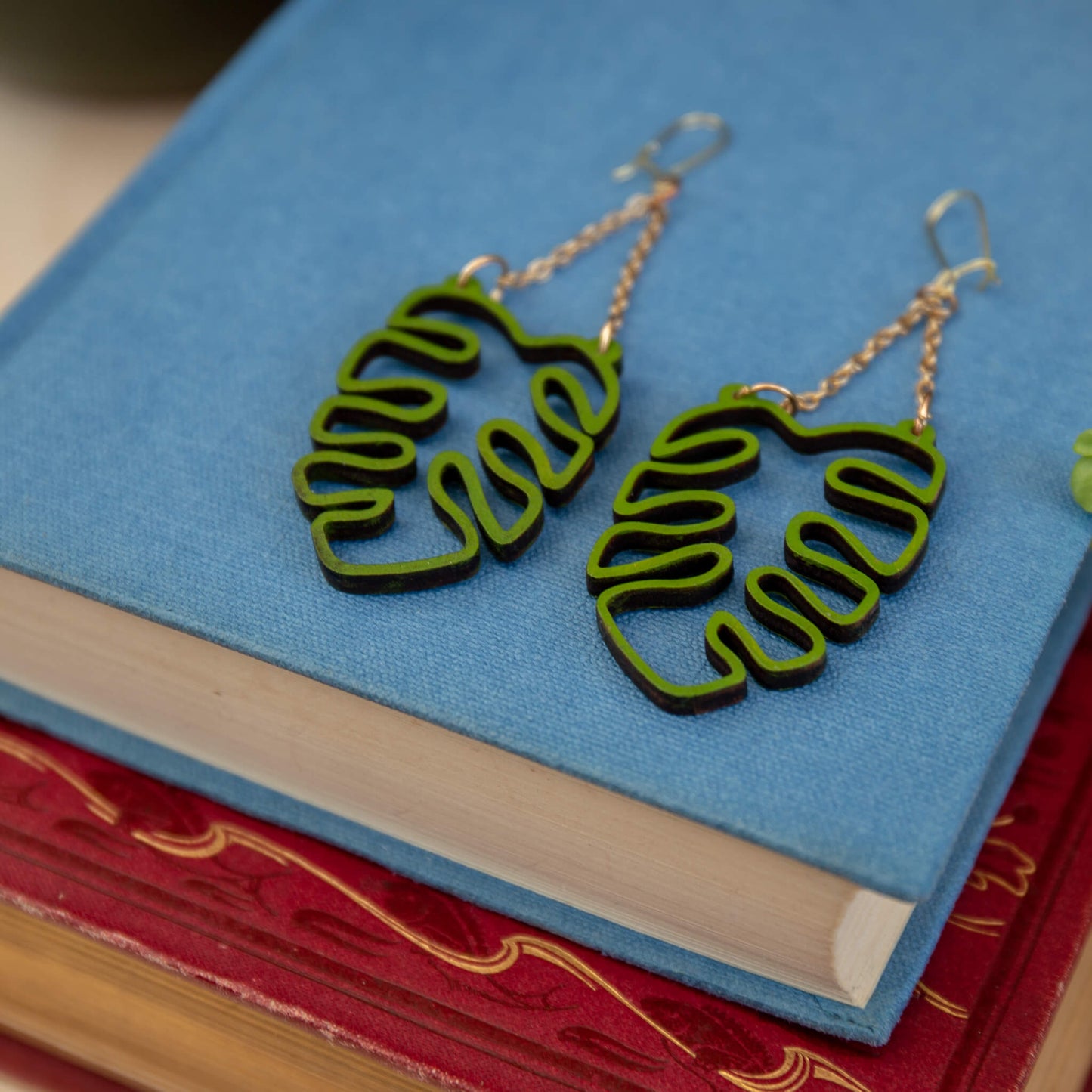 Monstera Earrings