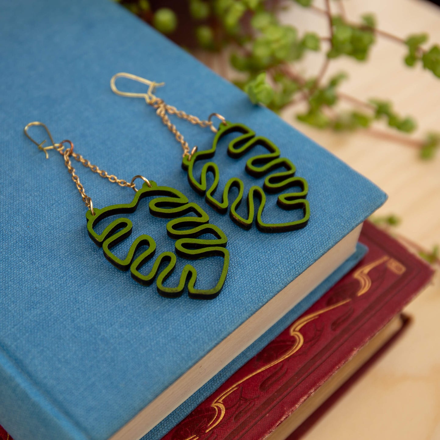 Monstera Earrings