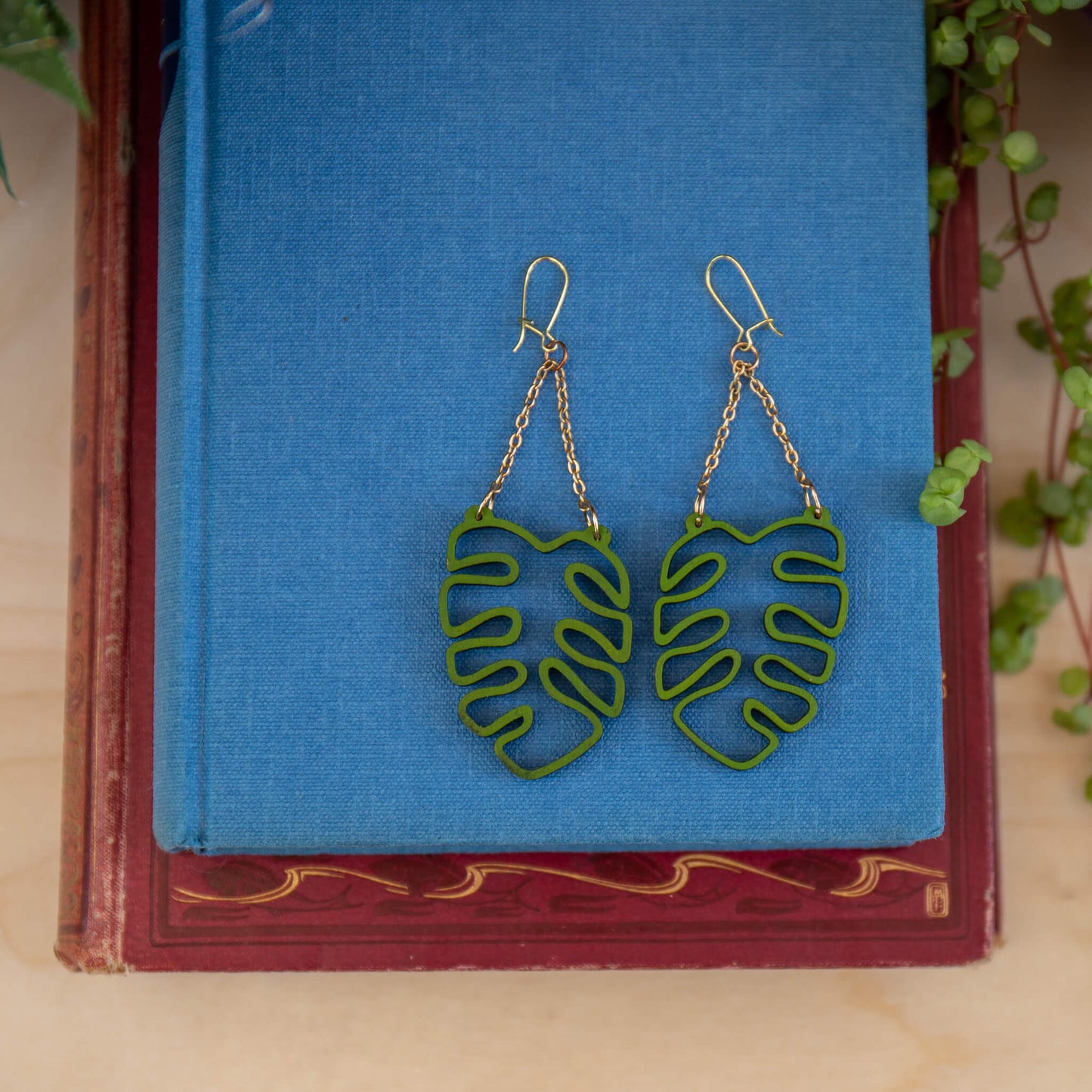 Monstera Earrings