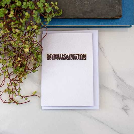 Once Upon a Time Greetings Card - Laser Cut