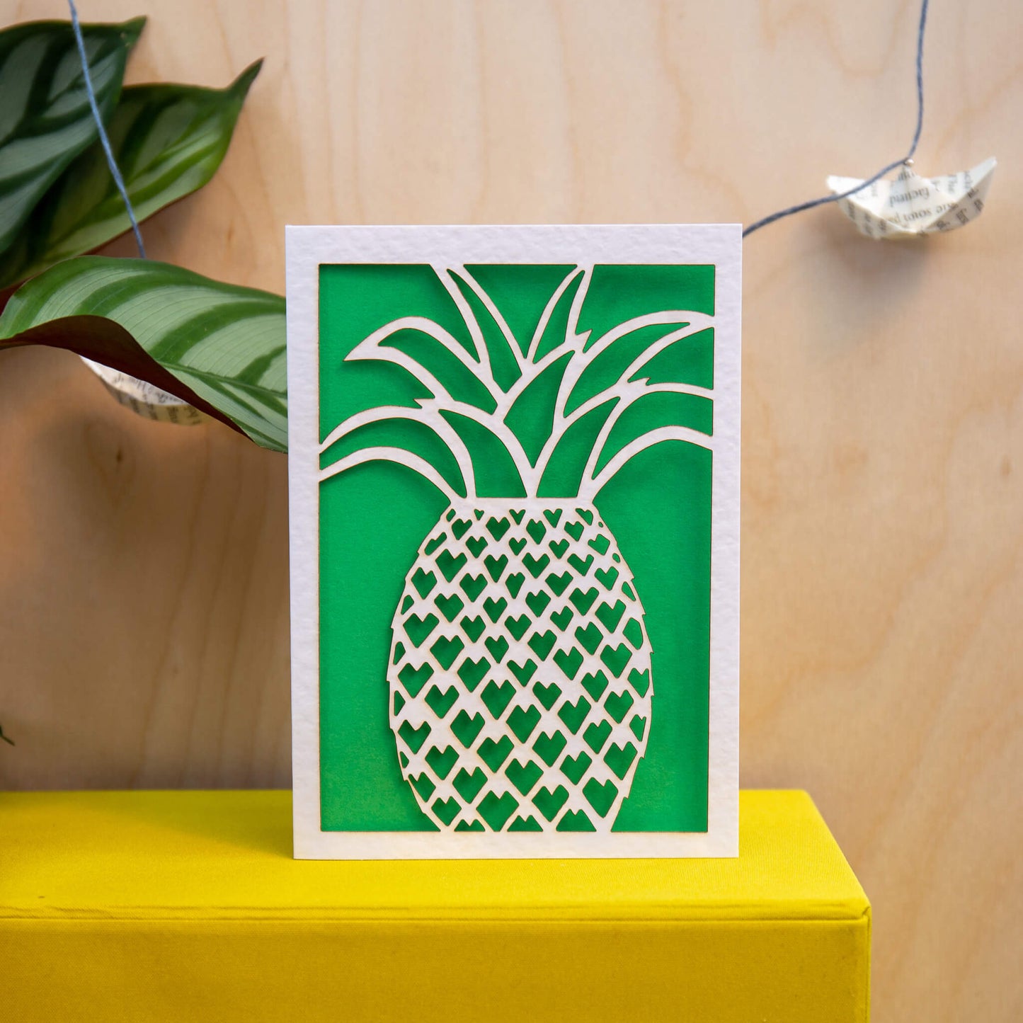 Pineapple Greetings Card - Laser Cut
