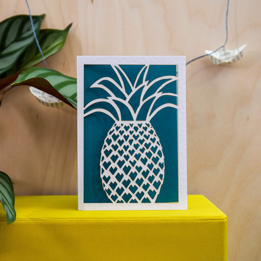 Pineapple Greetings Card - Laser Cut