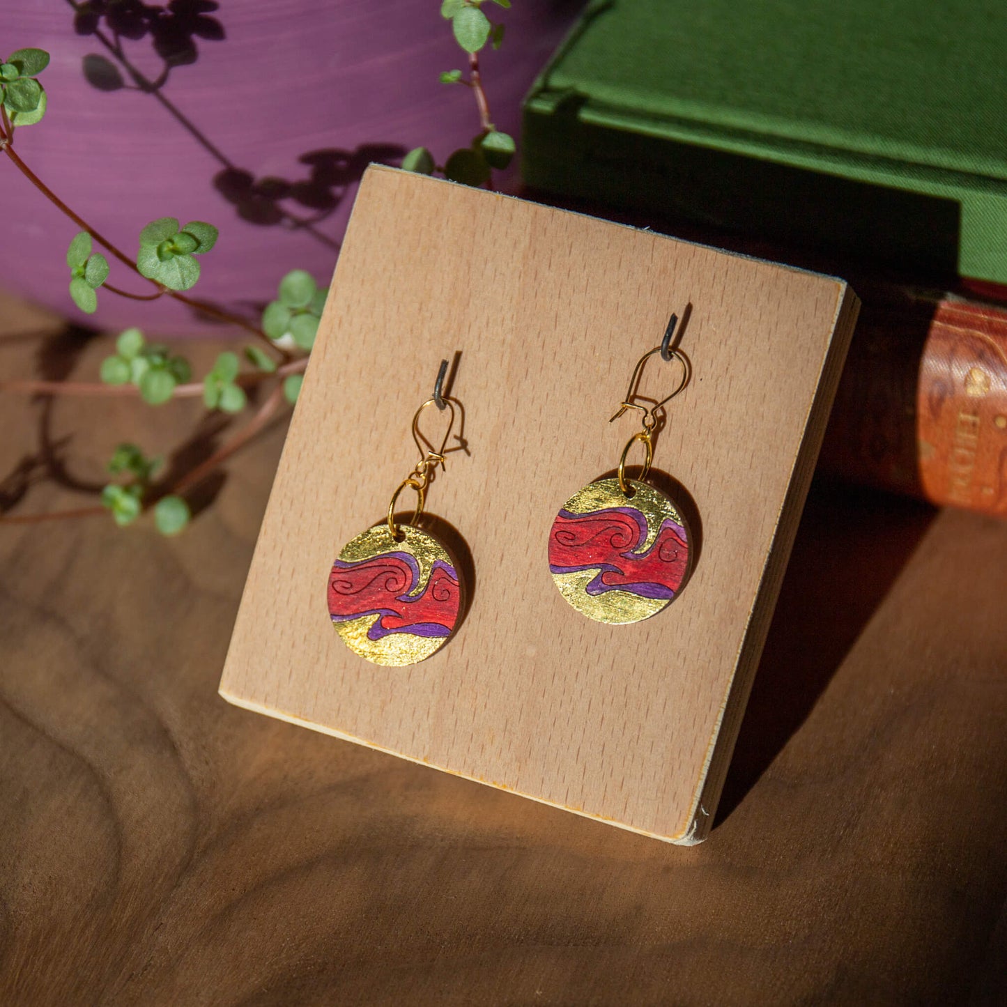 Celestial Gold Planet Earrings