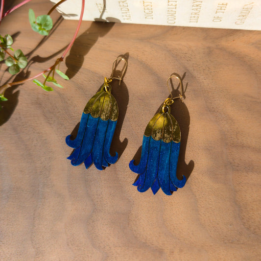 Golden Bluebell Earrings