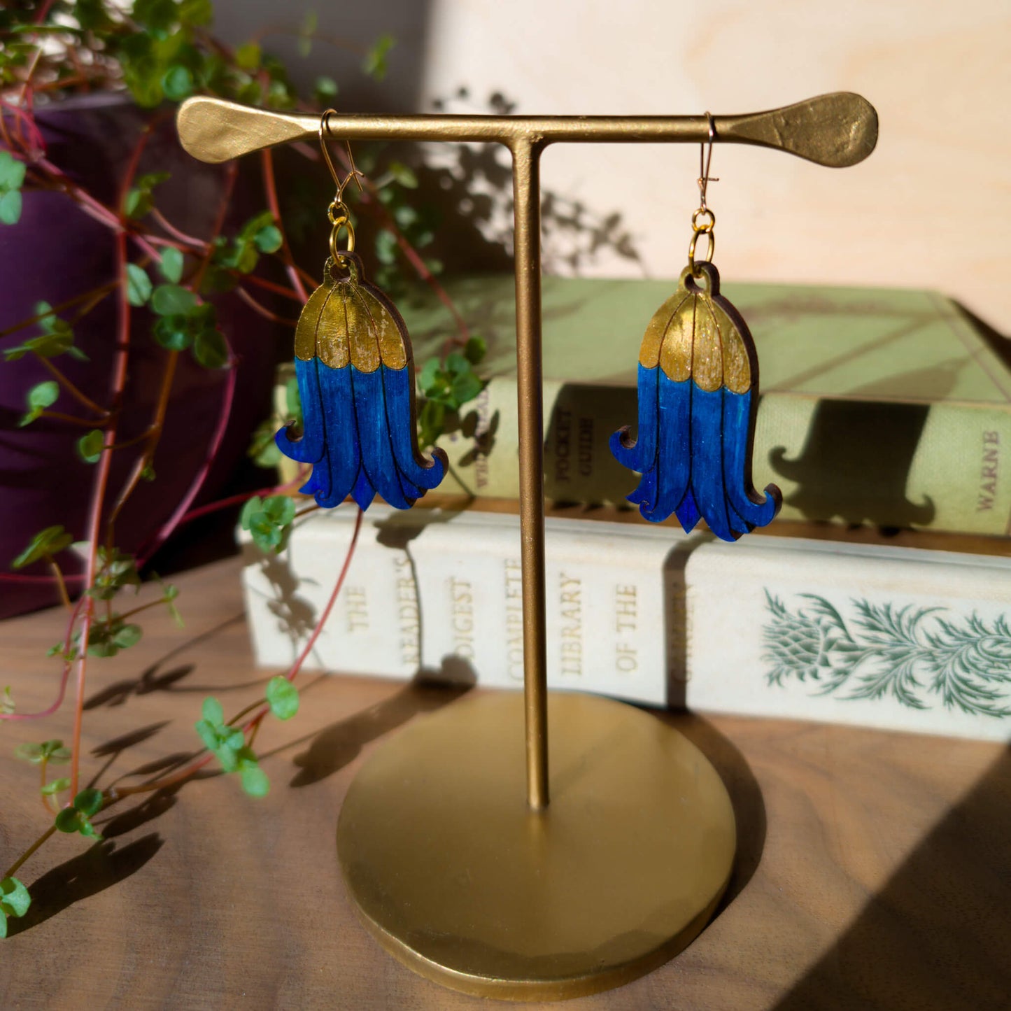 Golden Bluebell Earrings